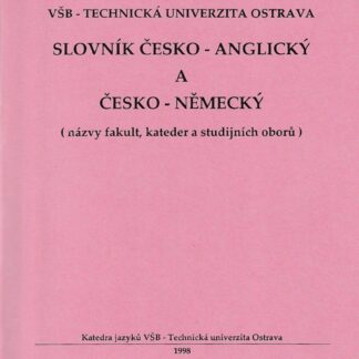 Slovník Česko - anglický a Česko - německý
